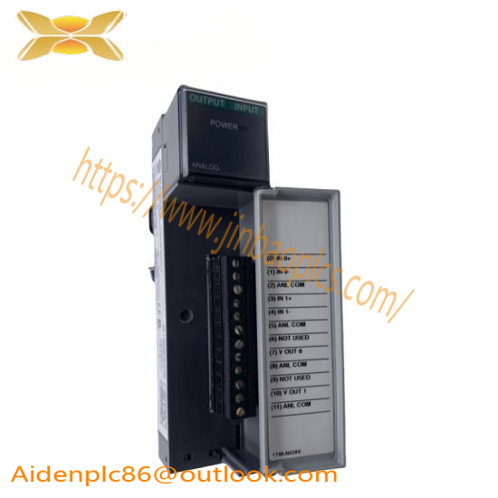 Allen Bradley 1746-NIO4V SLC 500 Analog Module: 2 Inputs & 2 Voltage Outputs, Precision Control for Industrial Automation