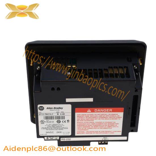 GE PanelView 2711-T6C1L1 Color Touch RIO/RS-232 Printer, DC Power Module
