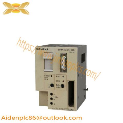 SIEMENS 6ES5102-8MA12 Central Processing Unit: Advanced Control for Industrial Automation