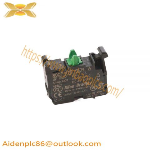 Schneider 800F-X10 Contact Block, 22.5mm, Plastic, 1NO - Industrial Control Solutions