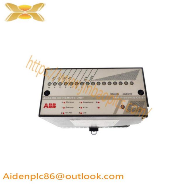 ABB ICSA04B5 ANALOG I/O REMOTE UNIT - High-Performance I/O Solution for Industrial Automation