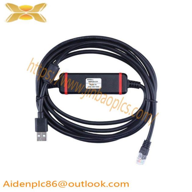 ABB NPCU-01 Industrial Debugging Cable, High-Speed Data Transfer for PLC Systems