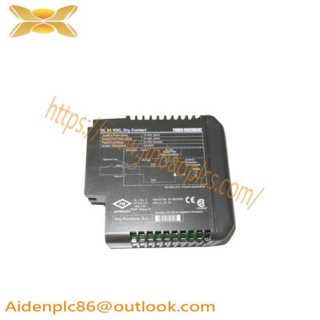 Emerson KJ3001X1-BB1 12P0550X132 VE4001S2T2 Contact Card: Advanced Industrial Control Module