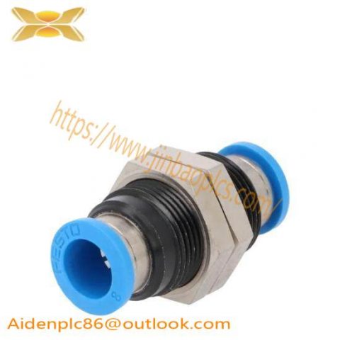 Festo QSS-8 153159: Push-In Bulkhead Connector 8mm NOP