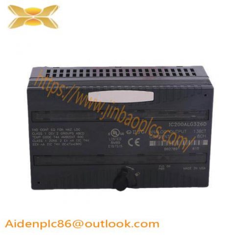 GE FANUC IC200ALG326B - High-Performance Control Module for Industrial Automation
