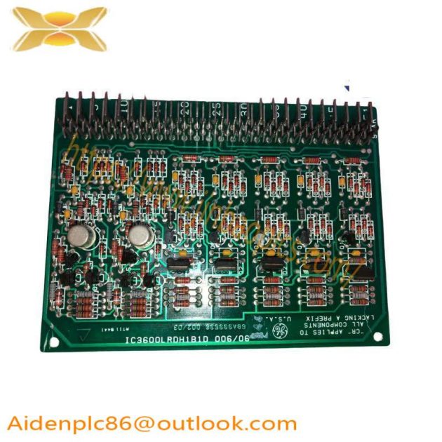 GE FANUC IC3600LRDH1B1D Relay Driver Card - Mark I/Mark II Series Gas/Steam Turbine Control