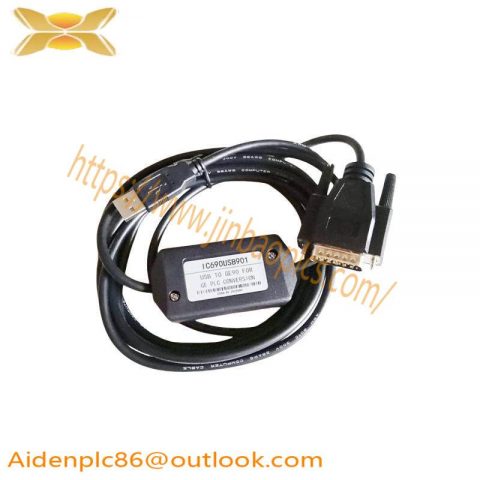 GE IC690USB901 PLC Programming Cable, High-Speed USB Interface for Industrial Automation