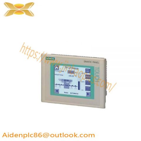 SIEMENS SIMATIC Touch Panel TP 177MICRO, 6AV6640-0CA11-0AX1, for S7-200, Blue Mode, STN Display, Configurable with WinCC Flexible