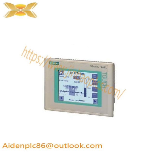 SIEMENS SIMATIC Touch Panel TP 177MICRO, 6AV6640-0CA11-0AX1, for S7-200, Blue Mode, STN Display, Configurable with WinCC Flexible