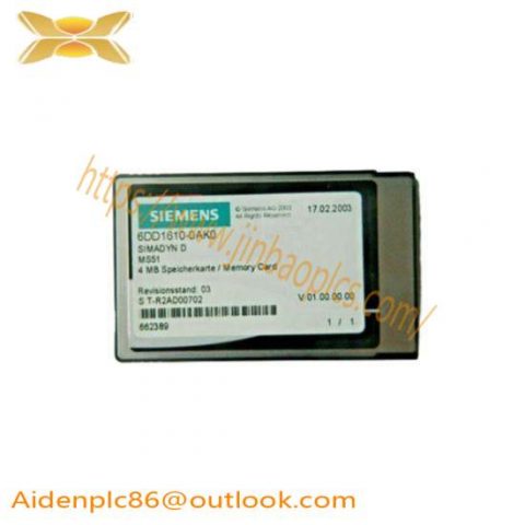 Siemens 6DD1610-0AK0 Flash Memory Module