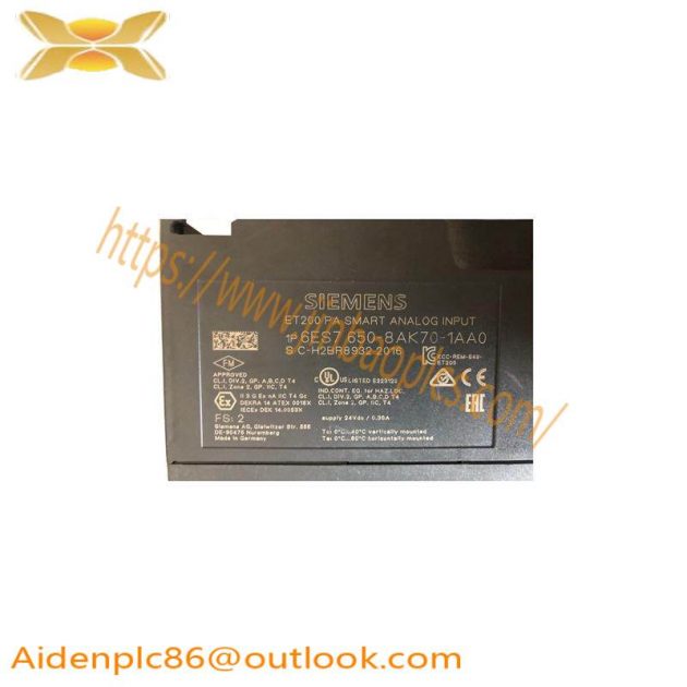 SIEMENS 6ES7650-8AK70-1AA0 Analog Input Module: Industrial Precision for Your Control System