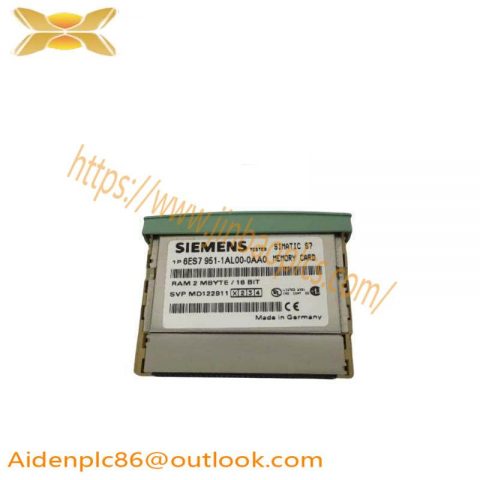 Siemens 6ES7951-1AL00-0AA0: S7 Ram Memory Card for Advanced Automation Solutions