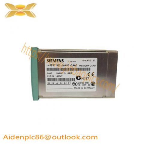 Siemens 6ES7952-1AK00-0AA0 RAM Memory Card for S7-400, Long Version, 8MB