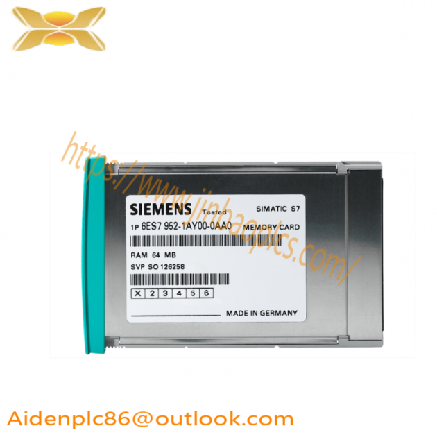 Siemens 6ES7952-1AK00-0AA0 RAM Memory Card for S7-400, Long Version, 8MB