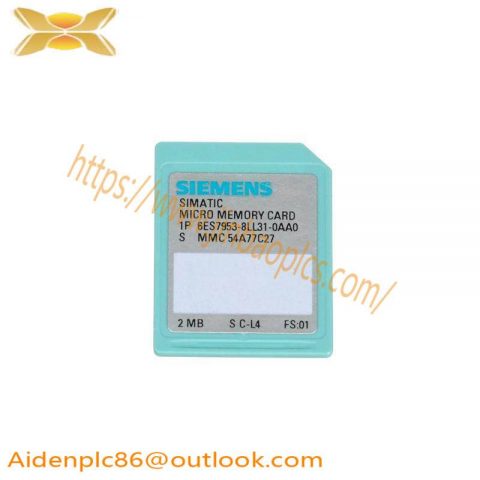 SIEMENS 6ES7953-8LL31-0AA0 Memory Module, for S7-300/C7/ET 200, 3V Flash, 64KB