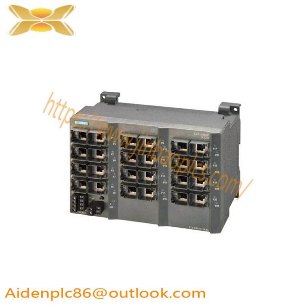 Siemens SCALANCE X224 IE Switch, 24 Port Managed Ethernet Switch