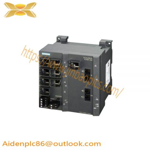 SIEMENS SCALANCE X308-2LD Modular Plus Industrial Ethernet Switch, 2X 1000Mbps SM SC + 1X 10/100/1000Mbps & 7X 10/100Mbps RJ45 Ports