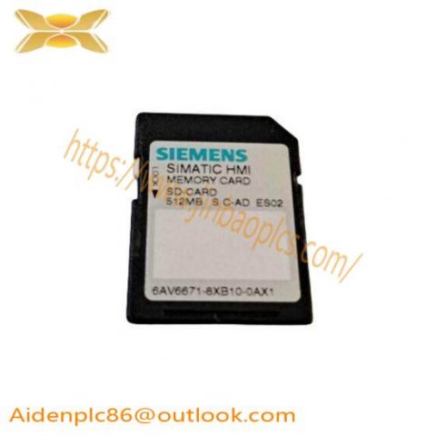 SIMATIC SD Memory Card 6AV6 671-8XB10-0AX1 by Siemens, for Industrial Control Solutions