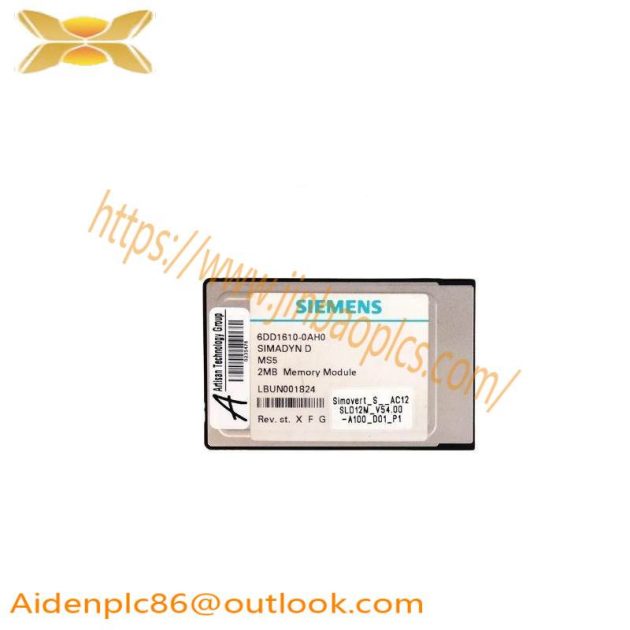 Siemens 6DD1610-0AH0 SIMADYN D Memory Submodule for High-Performance Technological Applications