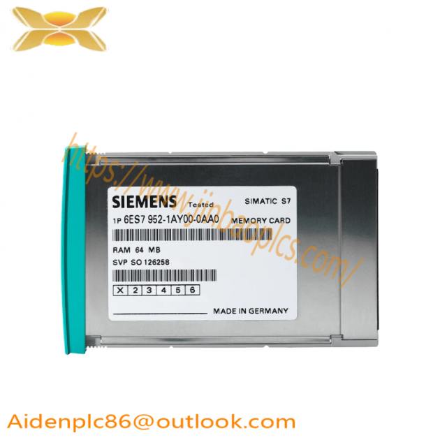 Siemens 6ES7952-0KH00-0AA0, S7-400 Series RAM Memory Card with 8 MB Storage Capacity