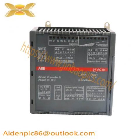 ABB 07AC91 GJR5252300R0101 | High-Performance Analog Input/Output Unit