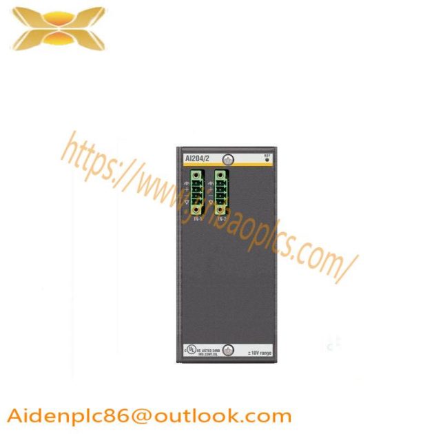 Bachmann AI204/2 Analog Input Module: High Precision, Dual Channel, 16-bit Resolution for Industrial Automation