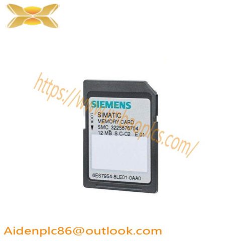 SIEMENS 6ES7954-8LE03-0AA0 Micro Memory Card for S7-1x 00 CPU/SINAMICS, 24 MByte