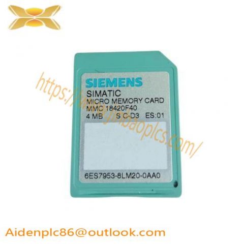 Siemens Micro Memory Card 6ES7 953-8LM20-0AA0: Industrial Control System Module