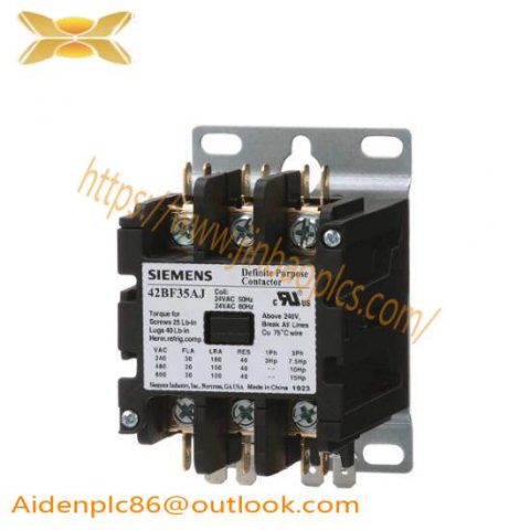 Siemens Furnas 42BF35AF Definite Purpose Contactor - Advanced Switching Solutions for Industrial Control