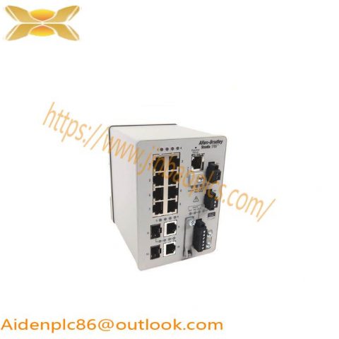 AB Electronics 1783-BMS10CA 8 Copper 10/100 Port Industrial Ethernet Switch