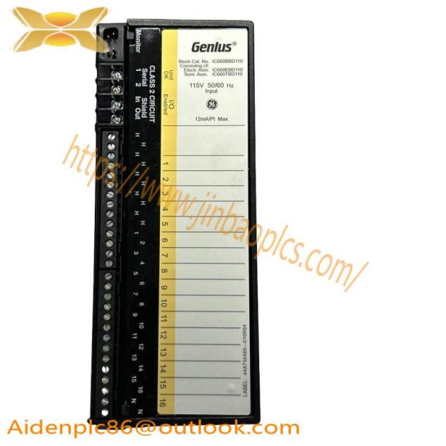 GE IC660BBD110 Digital Input Module, 8 Channels, PLC