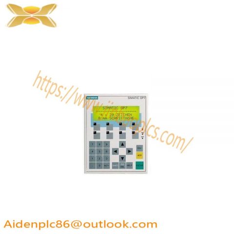 SIEMENS 6AV3607-1JC00-0AX1: High-Performance Operator Panel OP7/PP LC Display