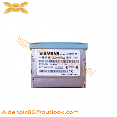SIEMENS 6ES7951-0KD00-0AA0 S7 Memory Card: Advanced Control for Industrial Automation